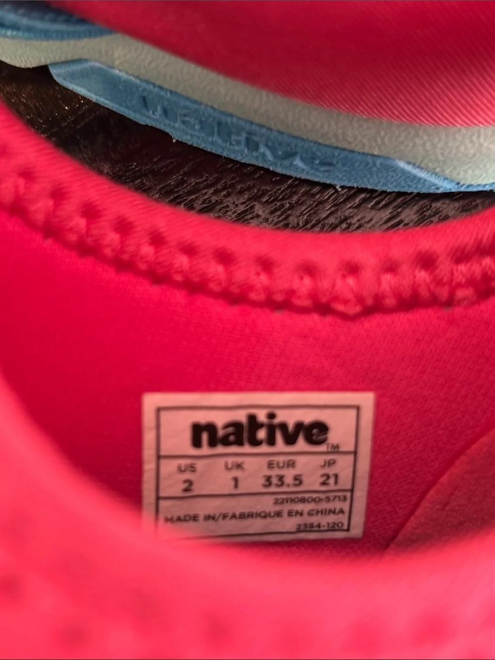 Native Phoenix Sugarlite Slip-On Sneakers in Pink with Rainbow Stripes